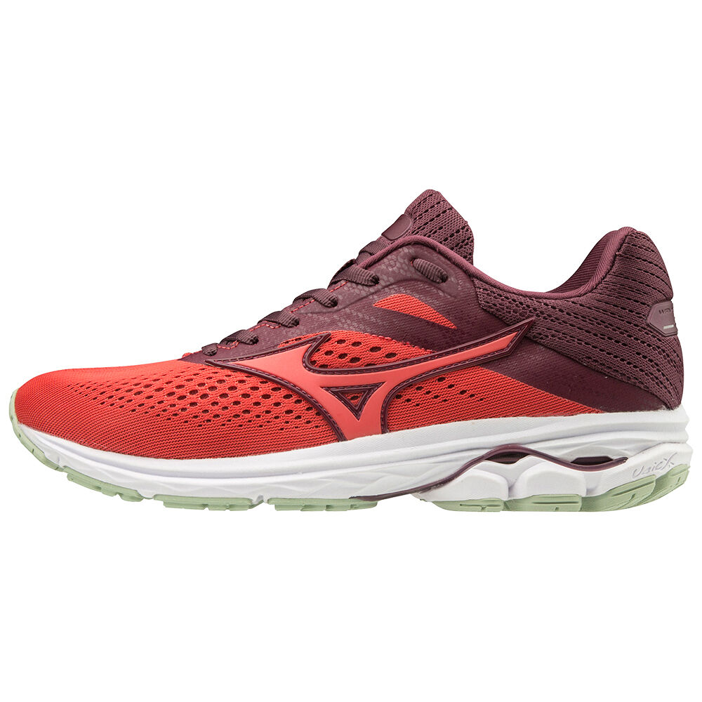 Sapatilhas Running Mizuno WAVE RIDER 23 - Mulher - Vermelhas/Bordeaux - DTMJN8972